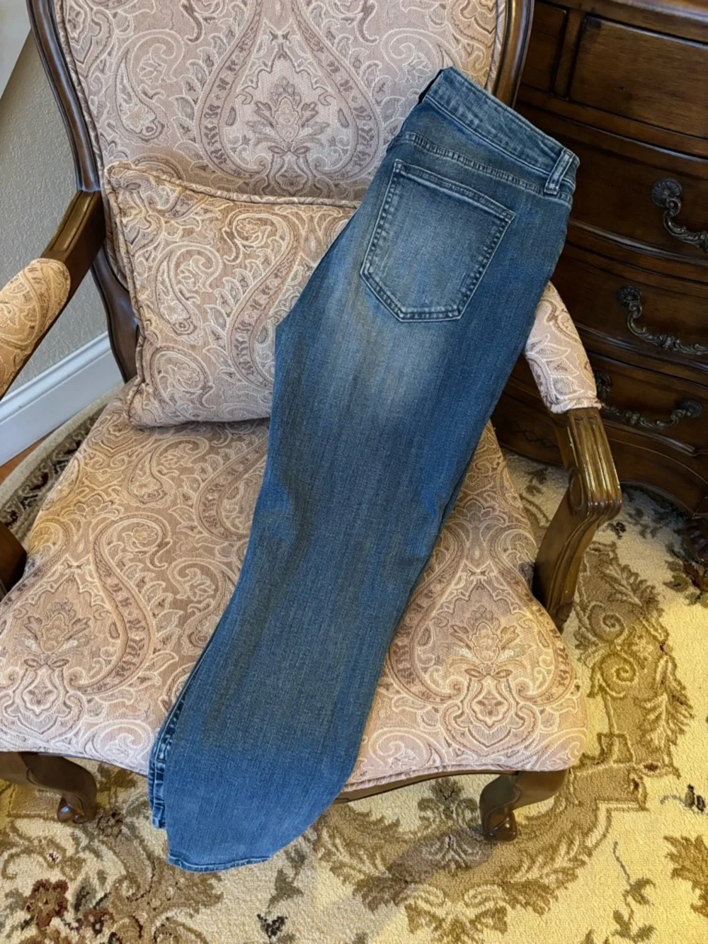 pistola‎ Distressed Indigo Jeans Zipper detail at ankles 💙Size 31